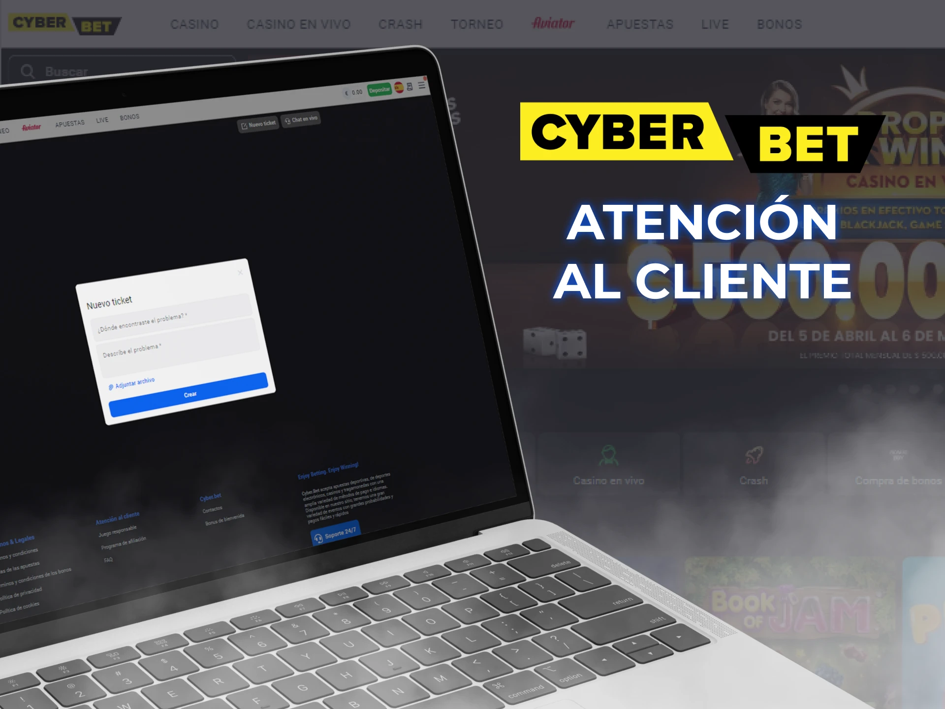 Utilice estos contactos si necesita ayuda de Cyber Bet.