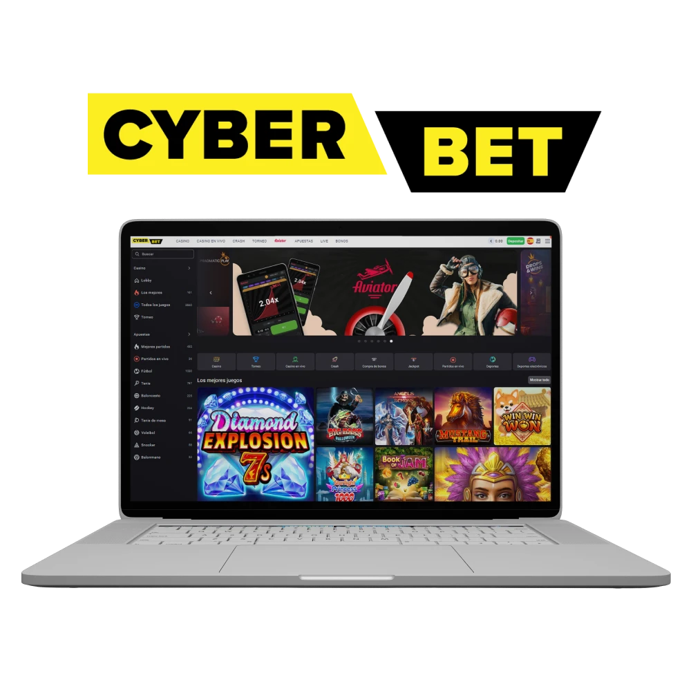 Cyber Bet ofrece casino en línea en Colombia.