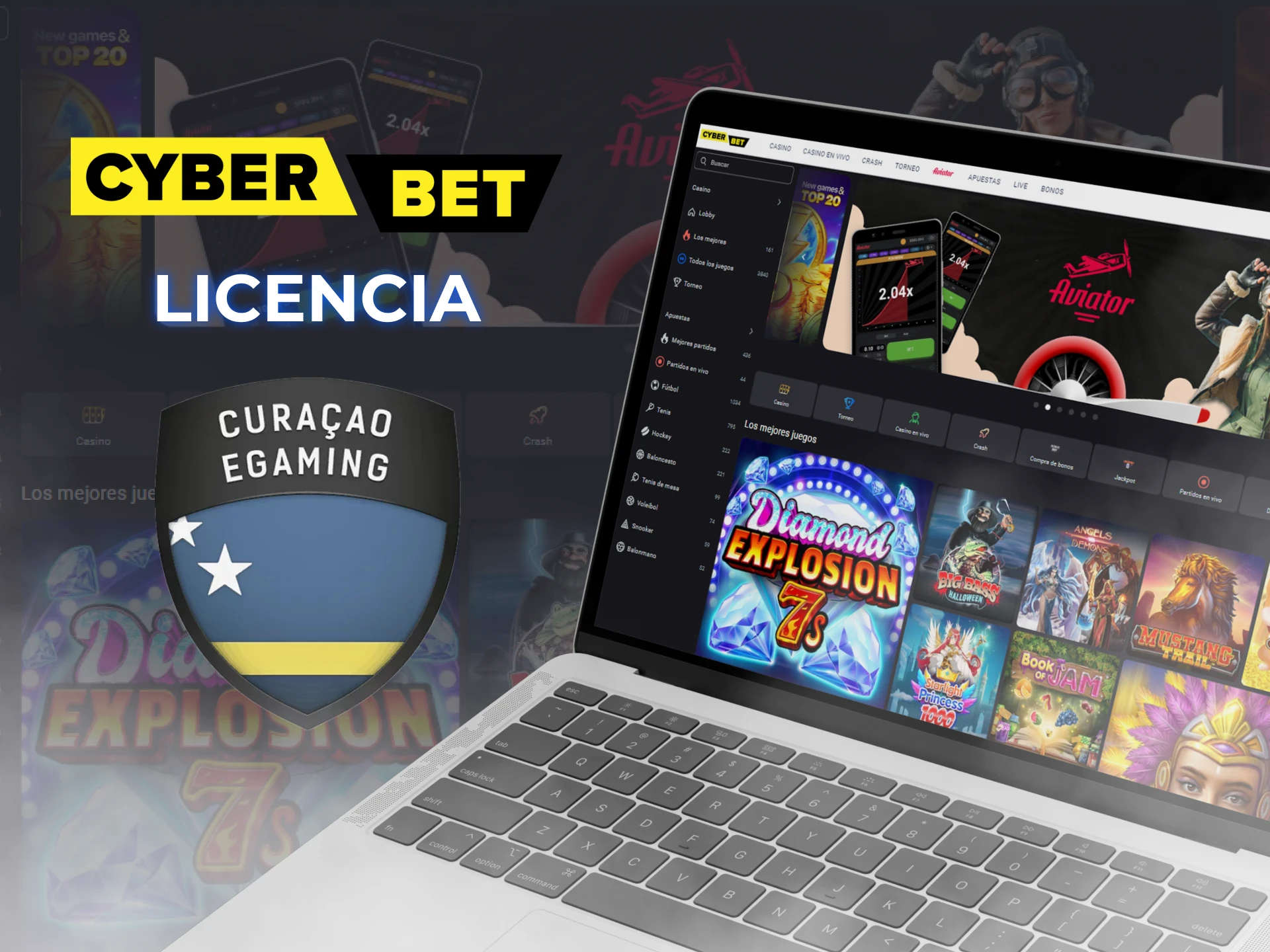 Cyber Bet es una casa de apuestas fiable con licencia de Curacao n.º 8048/JAZ2019-062.