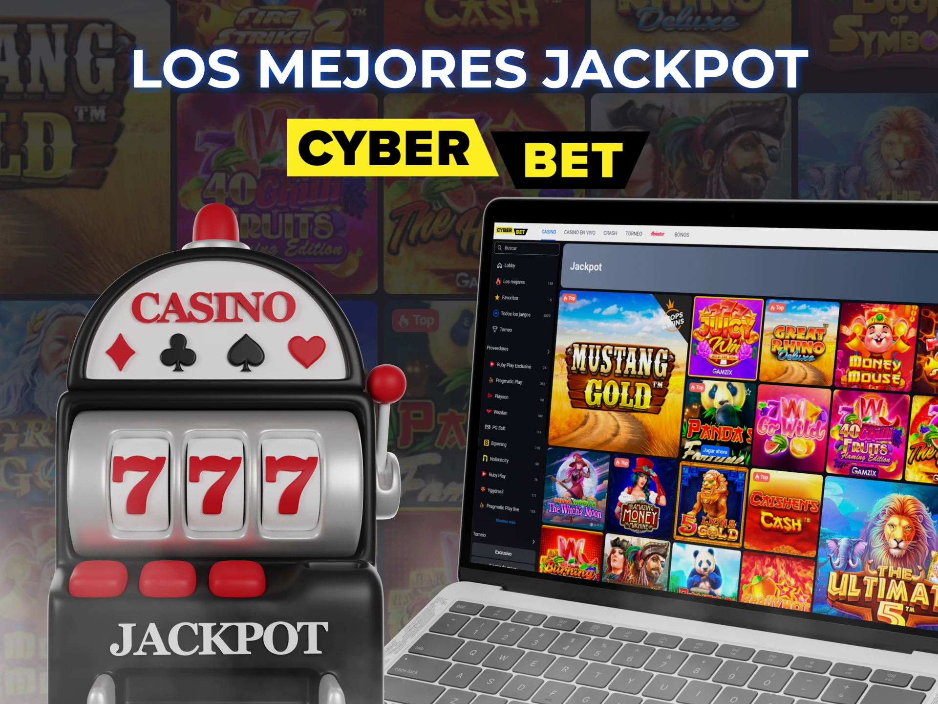 En Cyber Bet, juegue a los populares juegos con bote para disfrutar de una agradable experiencia de juego.