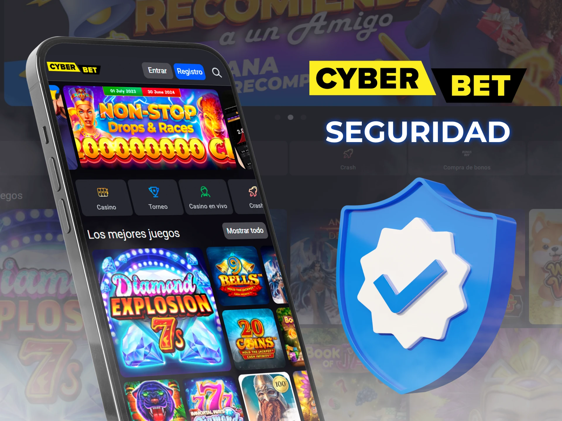 La aplicación Cyber Bet protege la información de los usuarios.