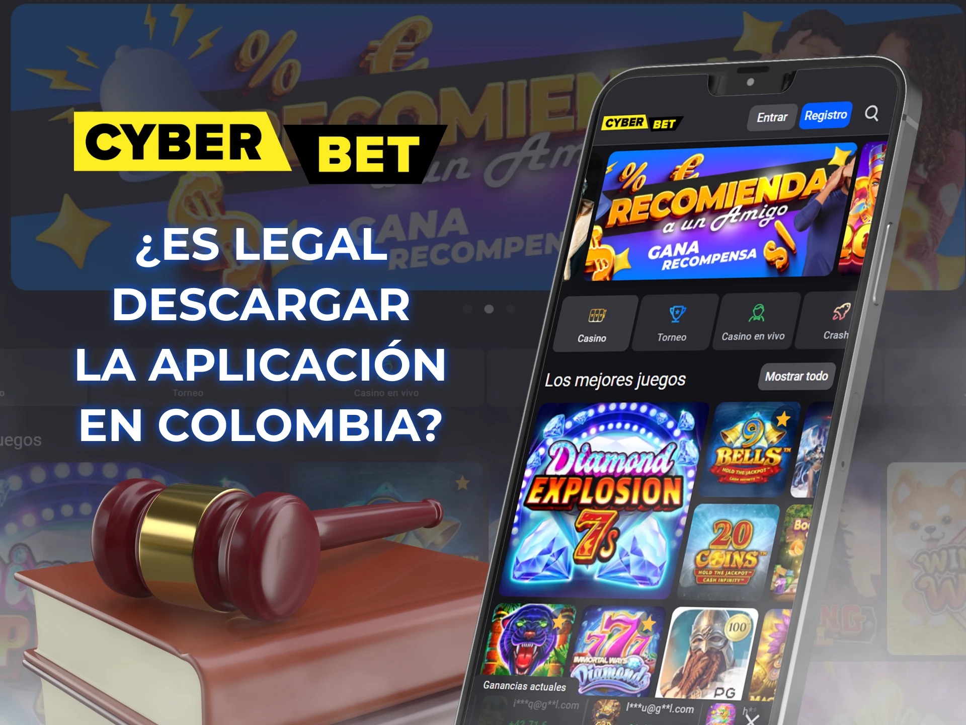 Puede descargar la aplicacion CyberBet en su telefono y asegurarse de que sea legal.