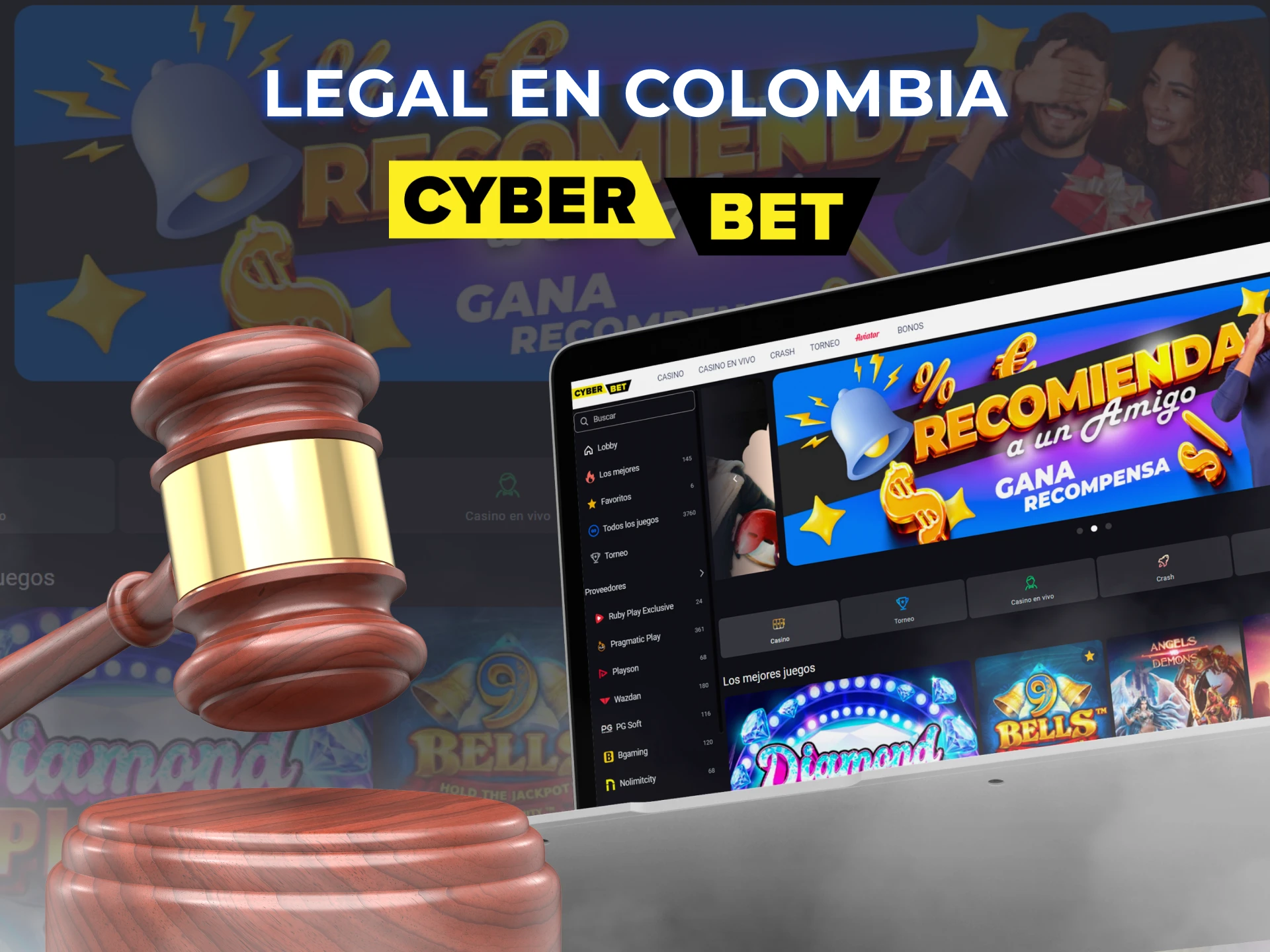 Cyber Bet tiene una licencia de juego de Curazao y es legal en Colombia.