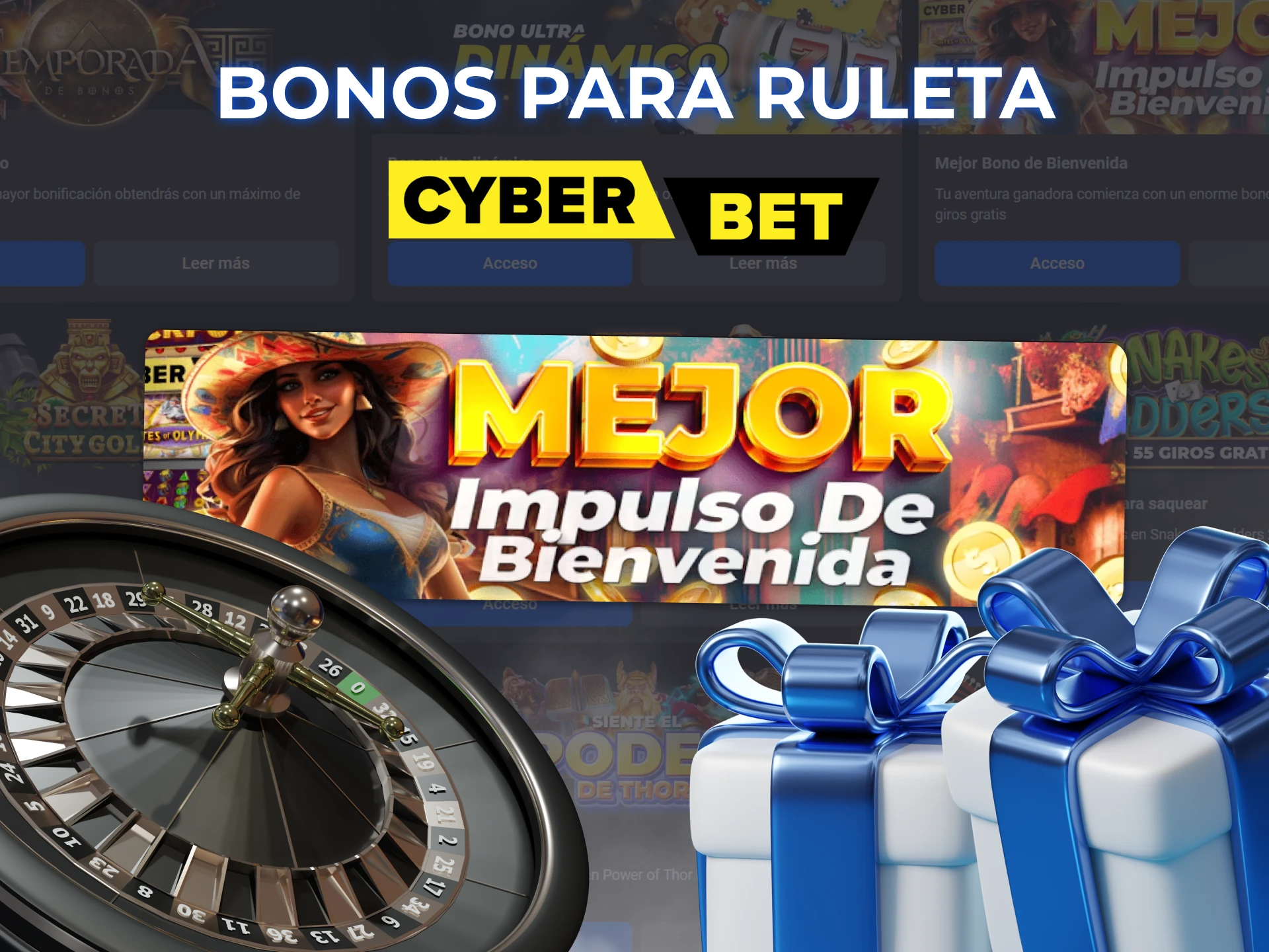 Antes de jugar a la ruleta en Cyber Bet, elige este bono.