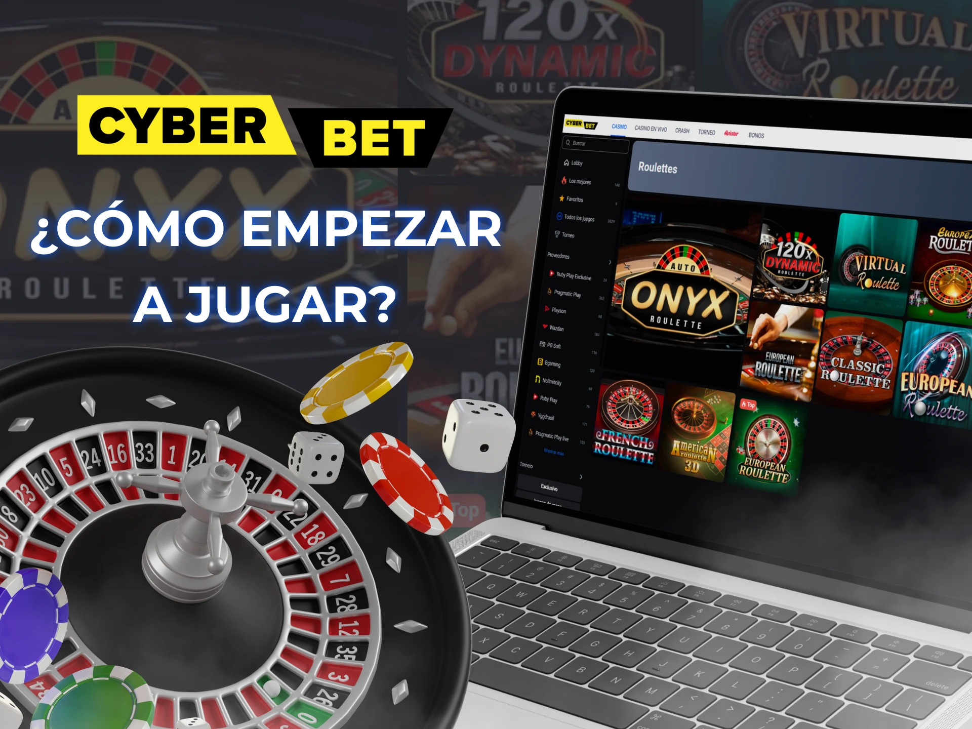 Deposite su cuenta y seleccione un juego para jugar a la ruleta en Cyber Bet Casino.