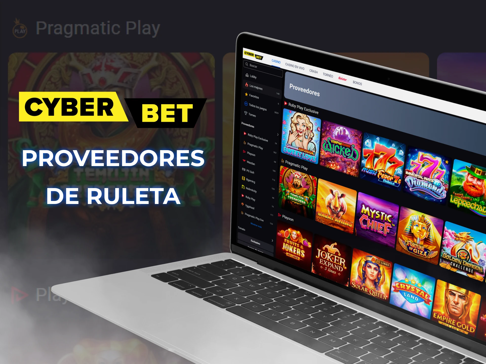 Cyber Bet ofrece los proveedores de juegos de ruleta mas confiables.