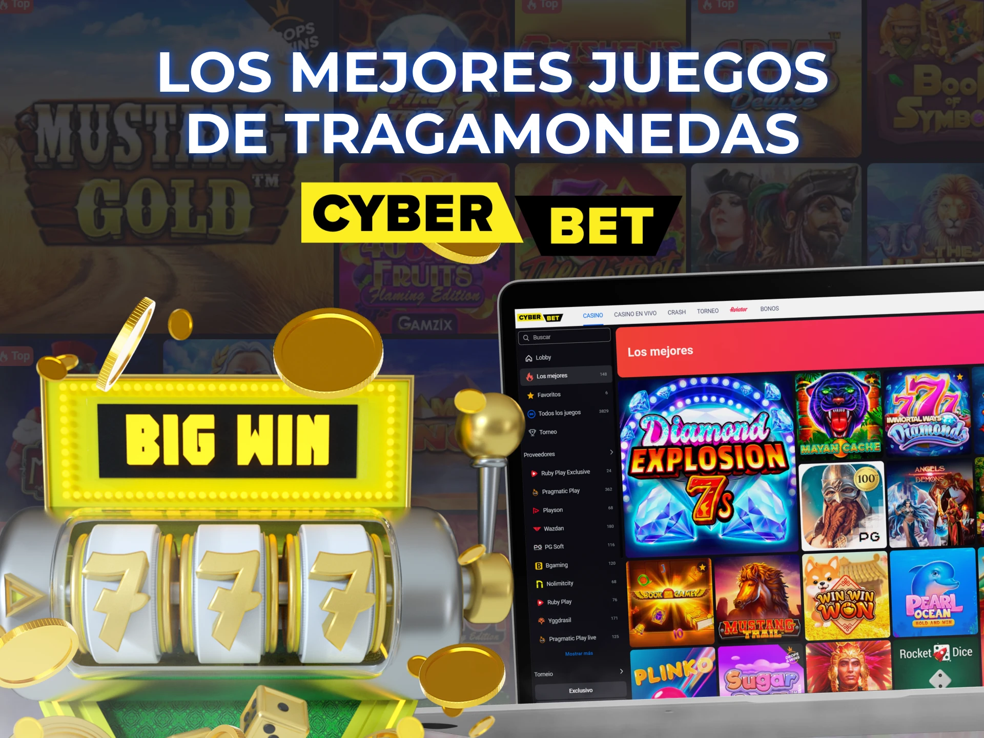 Cyber Bet Casino ofrece las tragaperras más populares y rentables.