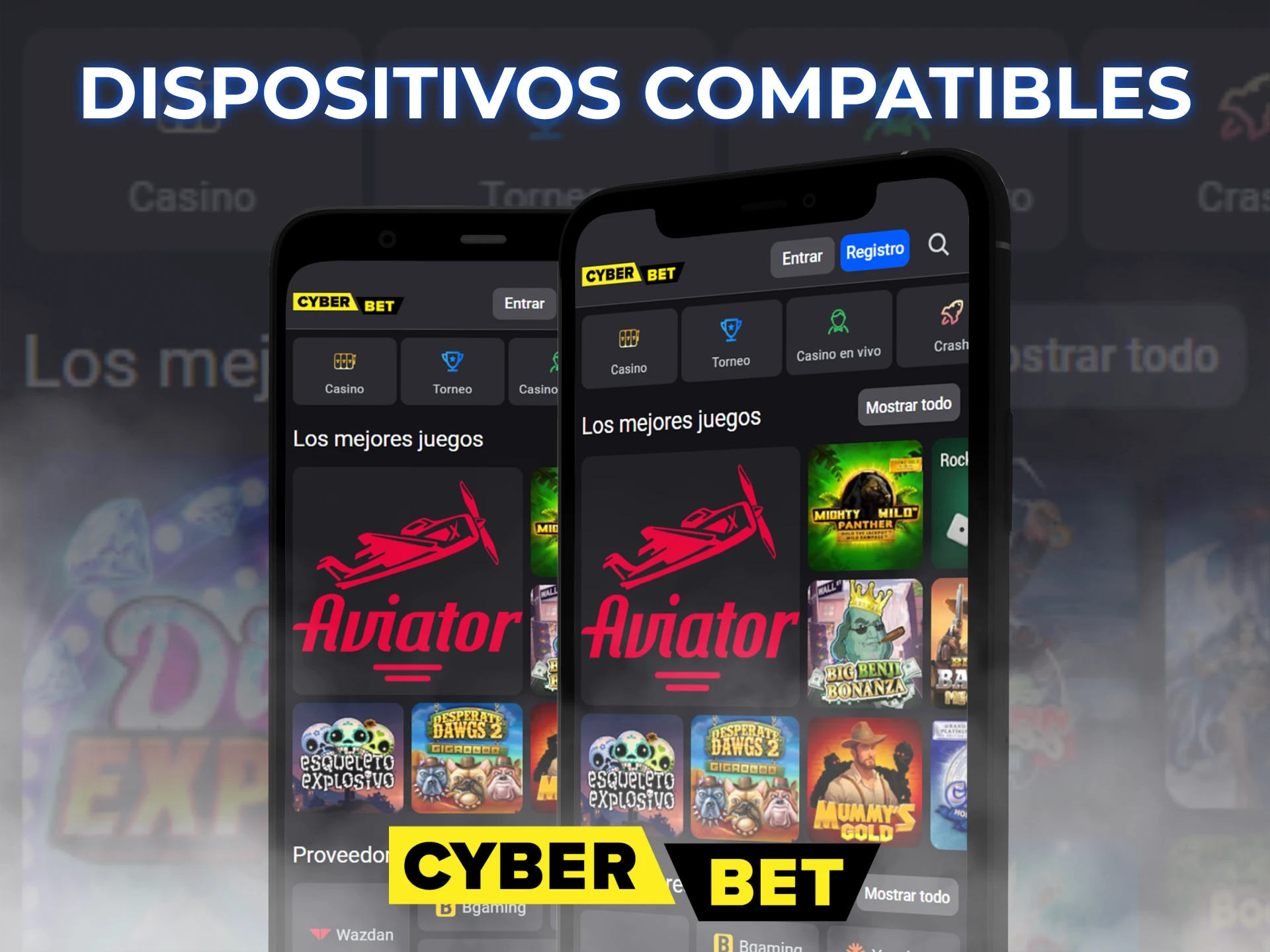La aplicación Cyber Bet es compatible con muchos dispositivos Android.