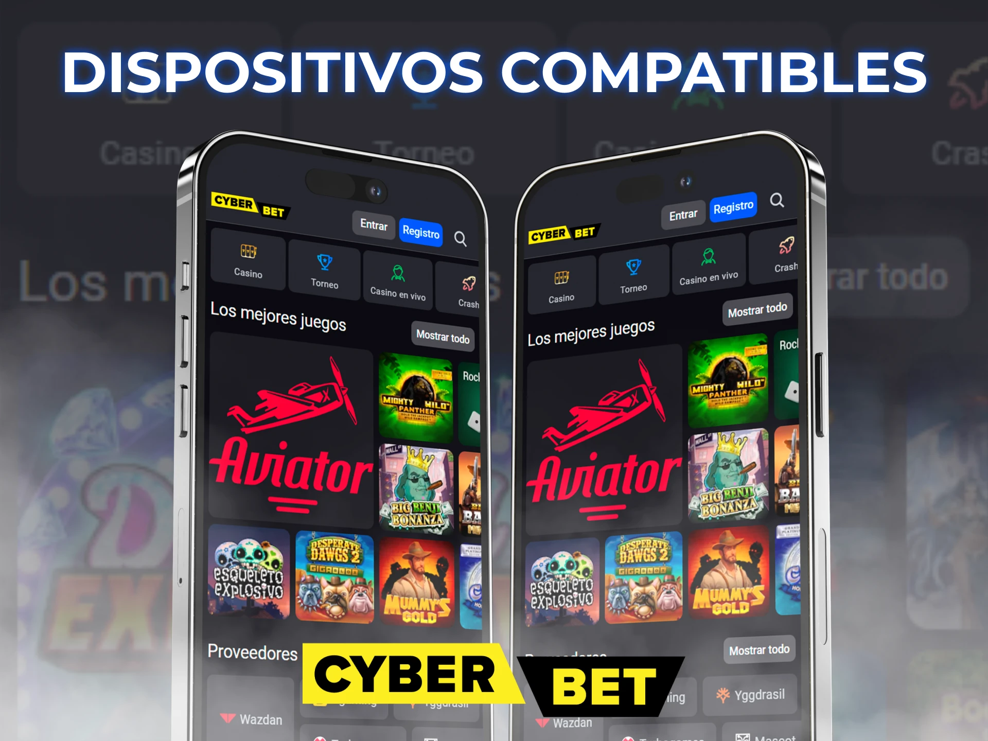 La aplicación móvil Cyber Bet es compatible con todos los dispositivos iOS.