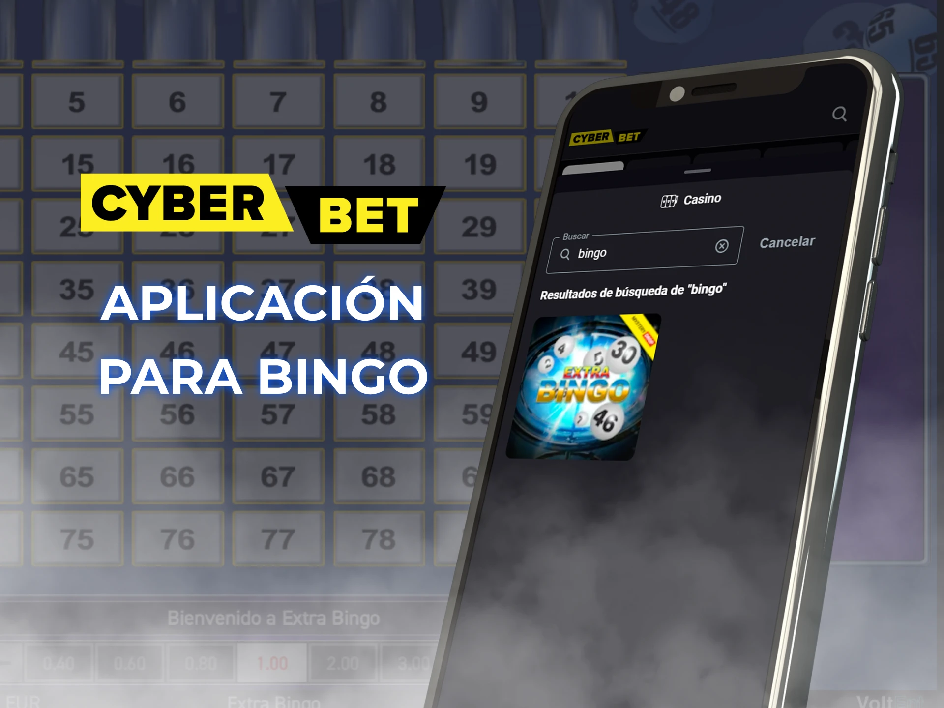 En Cyber ​​​​Bet, juega al bingo en cualquier lugar desde tu telefono.