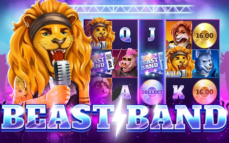 Consigue la combinación requerida en el juego Beast Band en Cyber Bet.