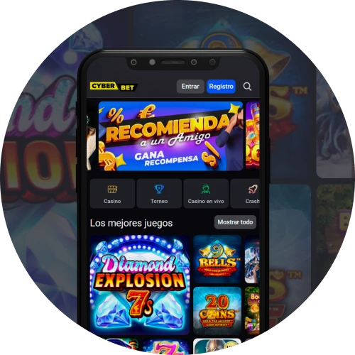 Cyber Bet tiene una practica aplicacion movil para Android e iOS.